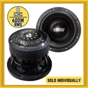 Sundown Audio U-8 2 OHM 8  Car Woofer 600W RMS Power Dual 2 Ohm Voice Coils