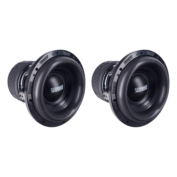Sundown Audio XV412D2 12 in 3000W RMS DVC 2 Ohm Car Subwoofers, Xv4 Coils, Ported Enclosure Ready, 2-piece