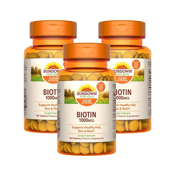 Sundown Biotin 1000 mcg, 120 Tablets