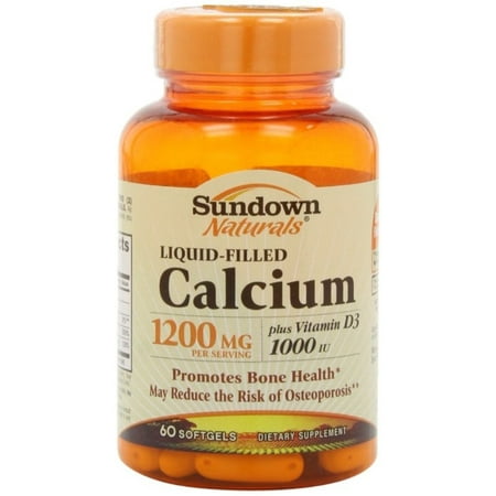 product image of Sundown Calcium 1200 Plus D Liquid Filled Softgels 60 ea (Pack of 6)