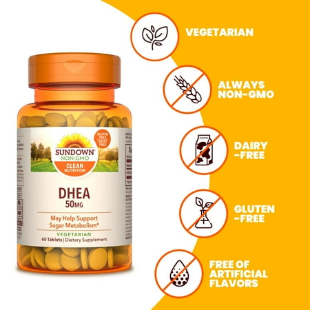 Sundown DHEA 50mg, 60 Tablets