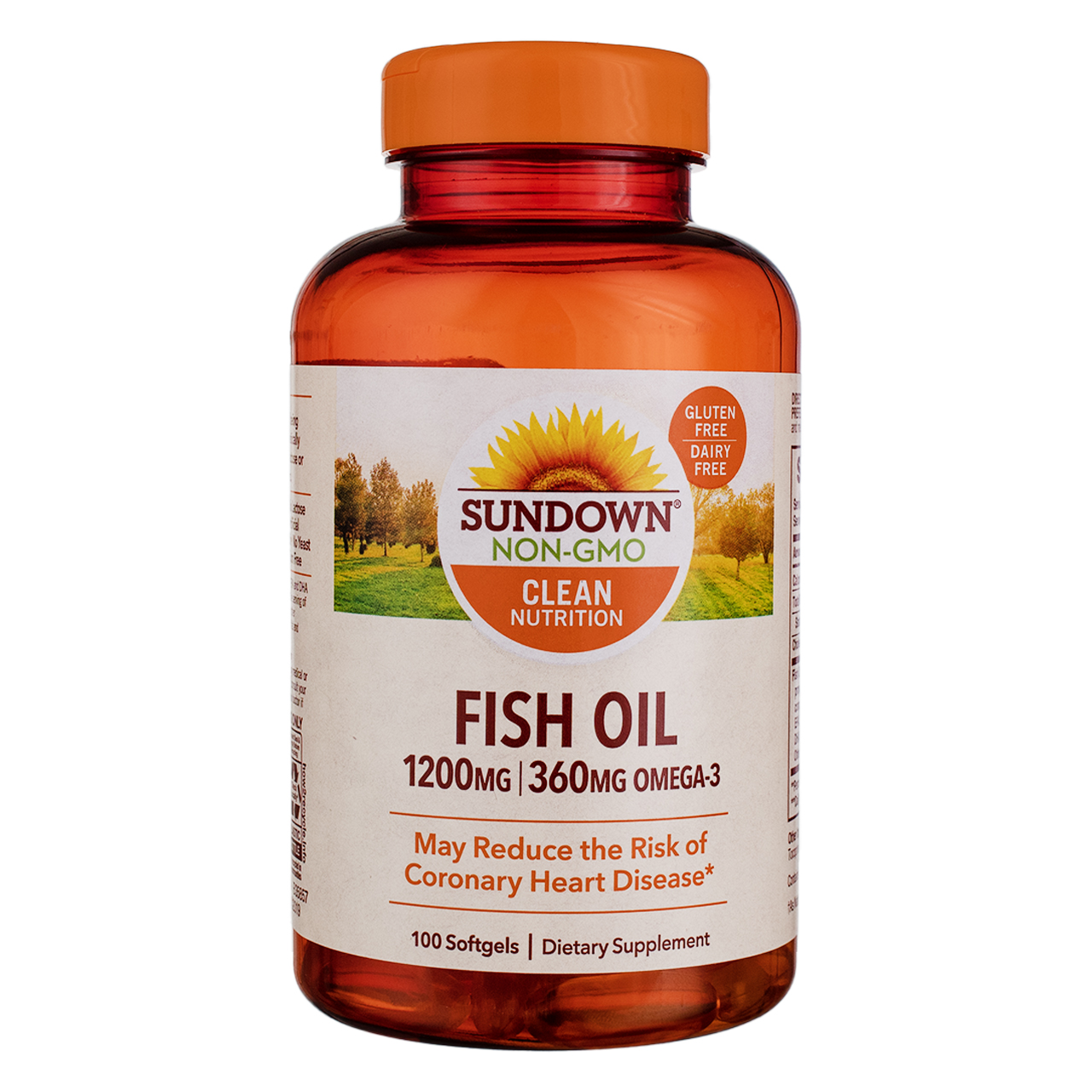 Sundown Fish Oil 1200 mg, Omega3 Dietary Supplement, Supports Heart