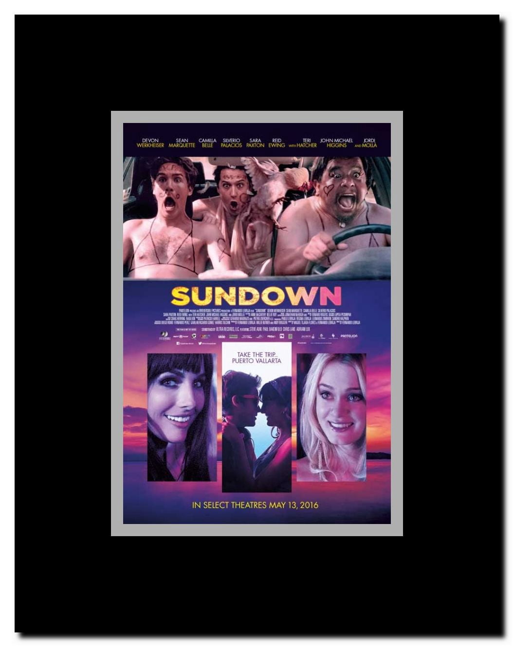 Sundown Framed Movie Poster
