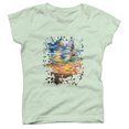 thumbnail image 1 of Sundown Girls Mint Green Graphic Tee - Design By Humans  XL, 1 of 2
