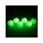 Sundown Golf Glow in the Dark Golf Balls - 6 Pack with 2 UV Flashlights, Plays Like A Standard Ball