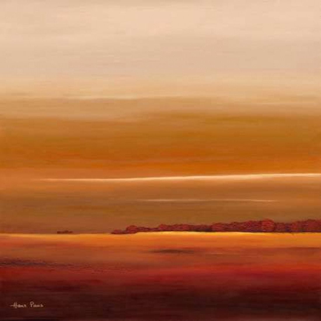 Sundown III Canvas Art - Hans Paus (24 x 24)