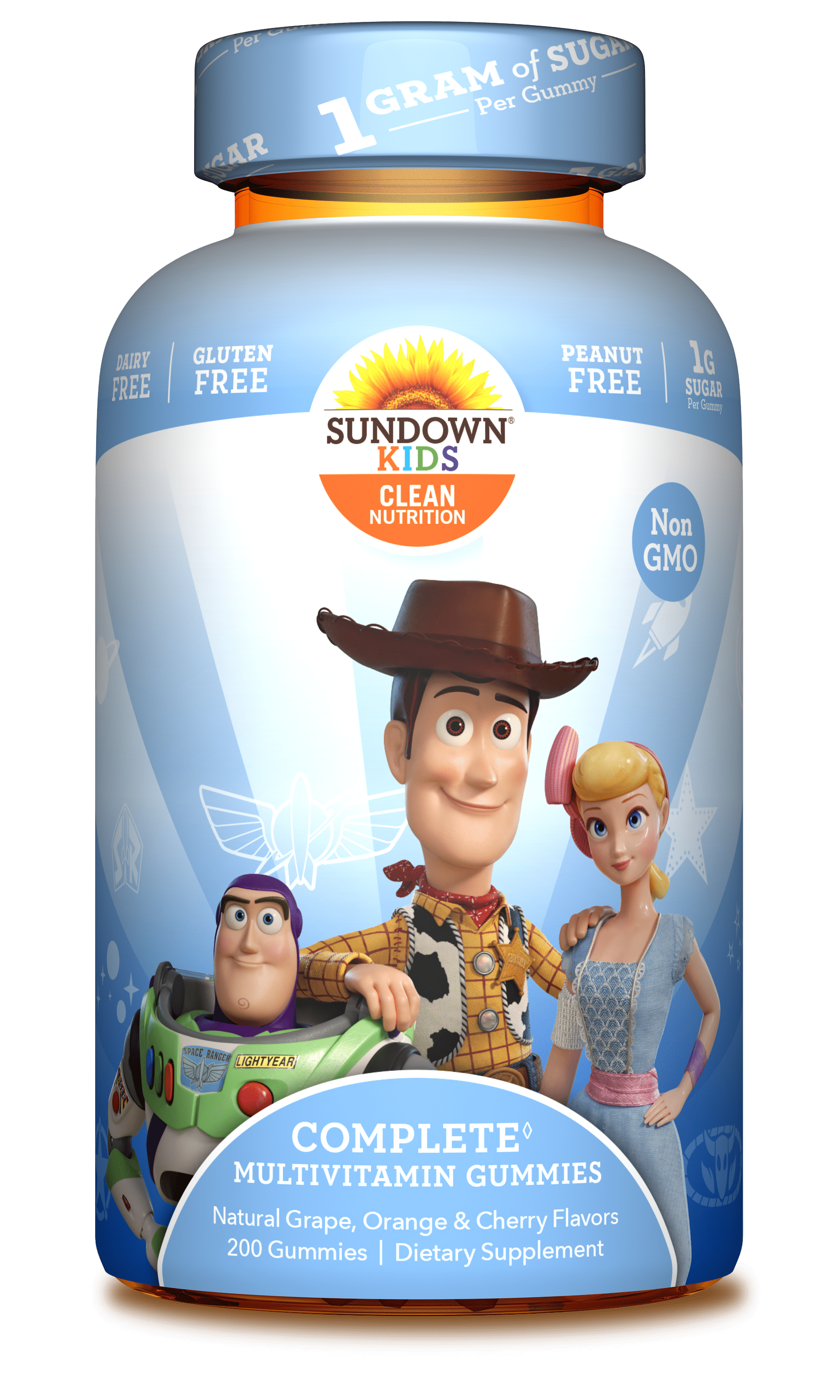 Sundown Kids Disney Pixar Toy Story 4 Complete Multivitamin Gummies, 200ct