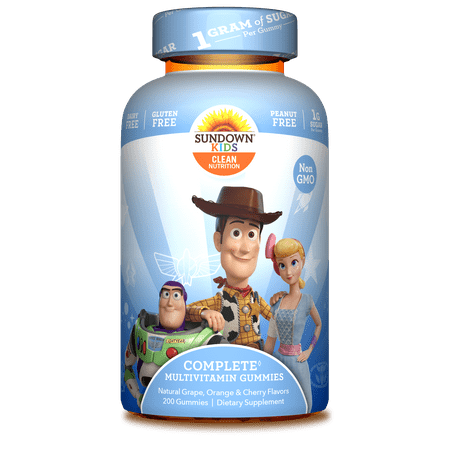 Sundown Kids Disney Pixar Toy Story 4 Complete Multivitamin Gummies, 200ct