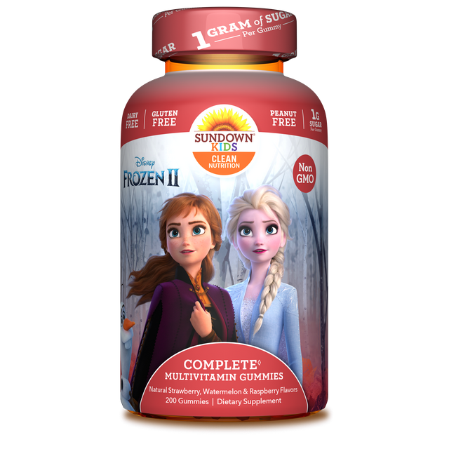 Sundown Kids Multivitamins, Frozen 2, Multi-Flavored Gummy Vitamins, 200 Ct