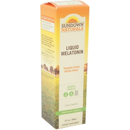 Sundown Liquid Melatonin Cherry Flavor 2 oz - (Pack of 2)