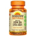 thumbnail image 1 of Sundown Naturals 1290 mg, 60 ct Odorless Omega-3 Fish Oil Softgels, 1 of 4