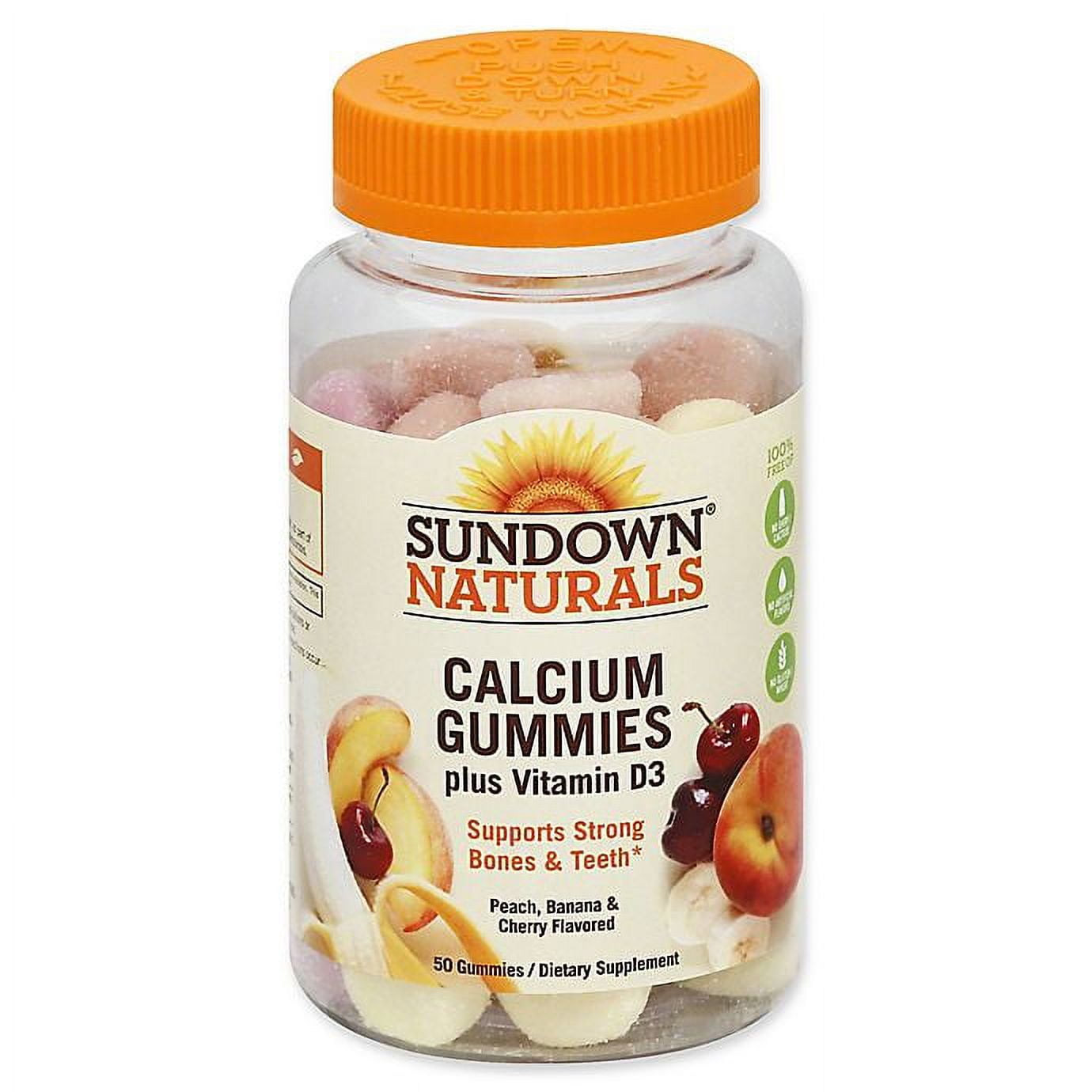 Sundown Naturals® 50Count Calcium Plus Vitamin D3 Gummies
