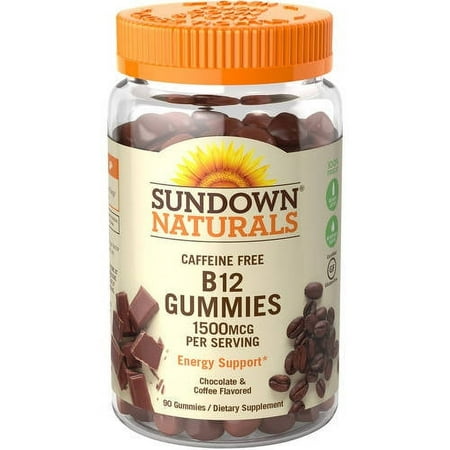 Sundown Naturals B-12 Gummies Dietary Supplement, 1500mcg, 90 count