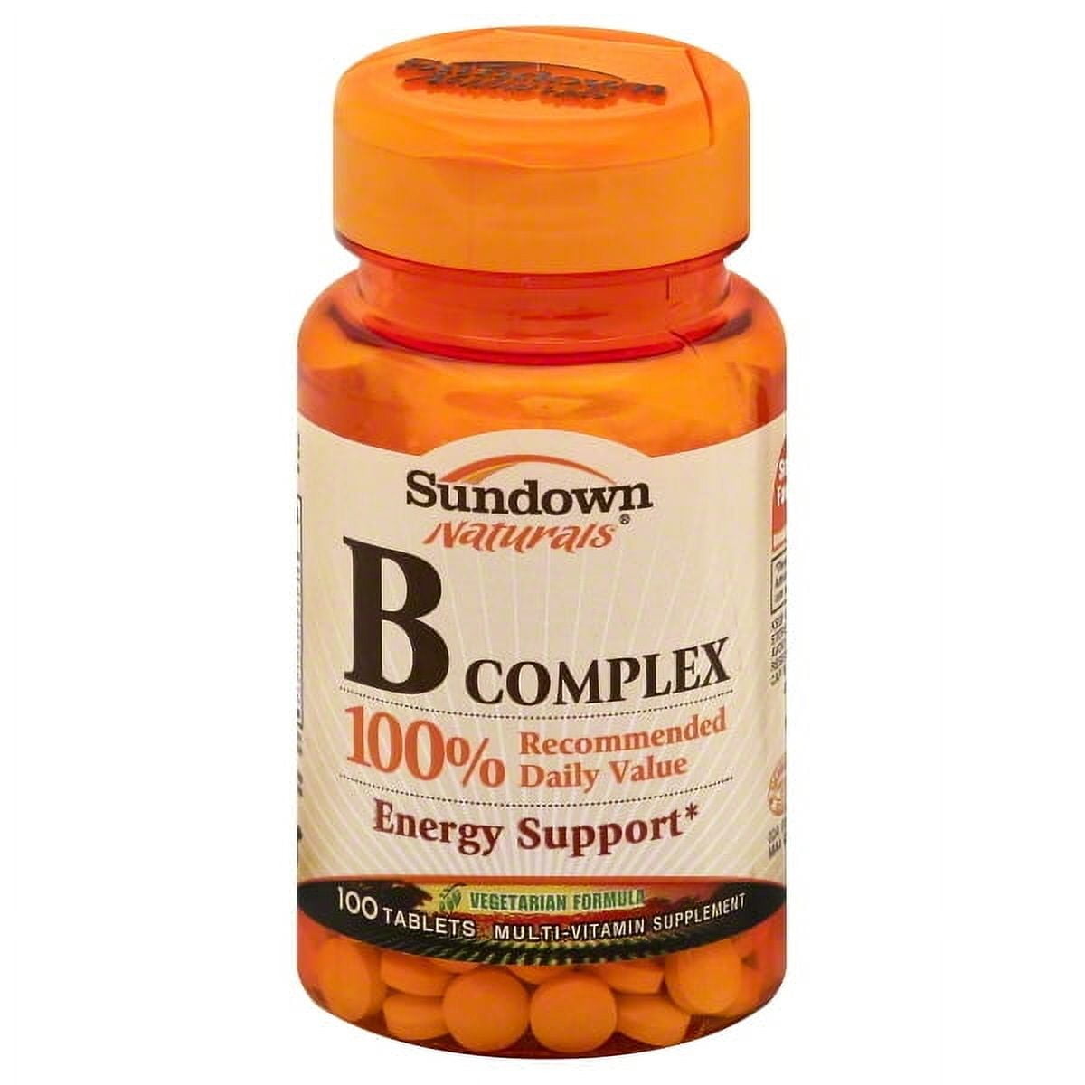 Sundown Naturals B Complex Tablets - 100 CT
