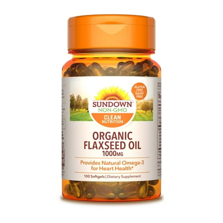 Sundown Naturals® Flaxseed Oil 1000 mg, 100 Softgels