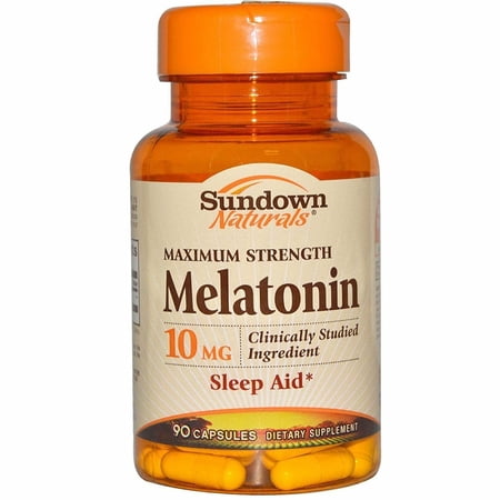 Sundown Naturals Melatonin 10mg Maximum Strength, Sleep Aid, 90ct, 6-Pack