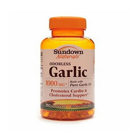 Sundown Naturals Odorless Garlic 1000 Mg Softgels - 250 Ea, 2 Pack