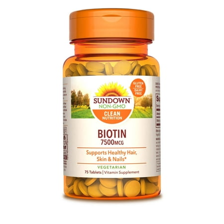 Sundown Naturals® Super Strength Biotin 7500 mcg, 75 Tablets