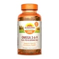thumbnail image 1 of Sundown Omega 3 6 9, With Flax, Fish and Borage Oils, Supports Heart and Circulatory Health, 200 Softgels (Packaging May Vary), 1 of 8