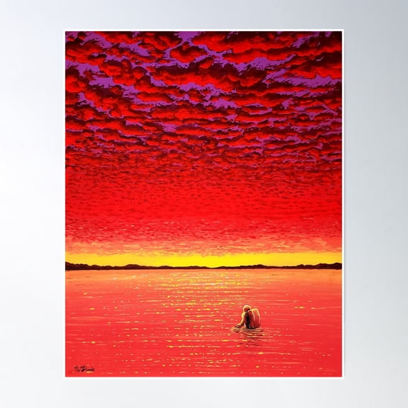 Sundown Poster Wall Art, Modern Wall Decor, 8x12 UNFRAMED