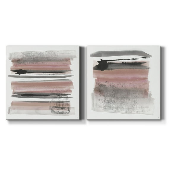 Sundown Turnwood I - Premium Gallery Wrapped Canvas - Ready to Hang Set of 2 - 16 x 16 Each