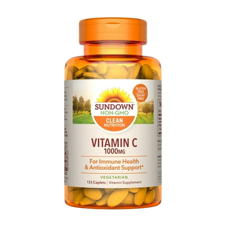 Sundown Vitamin C 1000 mg Ascorbic Acid, 133 Caplets