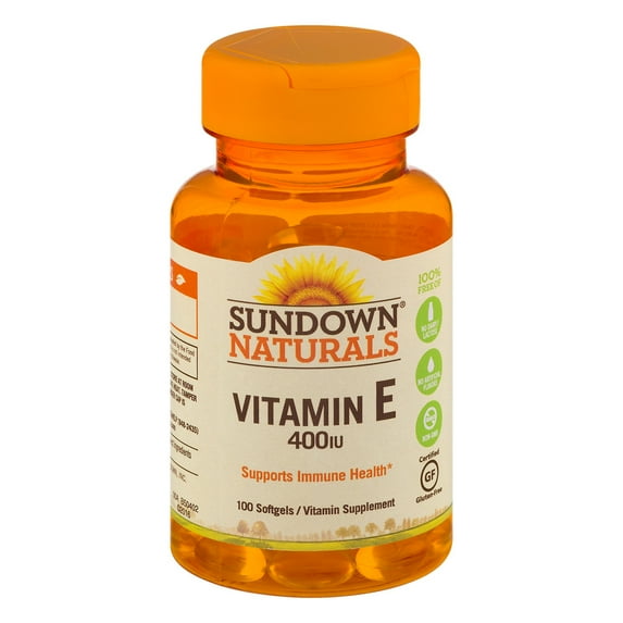 Sundown Vitamin E 400 IU Softgels, 100 Count
