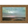 thumbnail image 1 of Sundown over a marsh 24x16 Gold Ornate Wood Framed Canvas Art by Aleksey Savrasov, 1 of 2