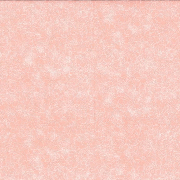 Sundrenched 100% Cotton Fabric, Swirling White Pattern, Pink