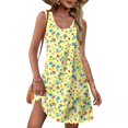 thumbnail image 1 of Sundress Plus Size Holiday Womens Dress Long Sleeve Dress for Women Women's Casual Gradient Sleeveless Crewneck Print Dress M Multicolor XL, 1 of 6