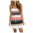 thumbnail image 1 of Sundresses For Women Trendy Striped Dresses Sleeveless Halter Strap Mini Dress with Pockets, 1 of 4