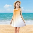 thumbnail image 1 of Sundresses for Girls Trendy Sleeveless Beach Dresses 4-15 Years Teens Kids Cute Gradient Printed Spaghetti Strap Going Out Dress, 1 of 8