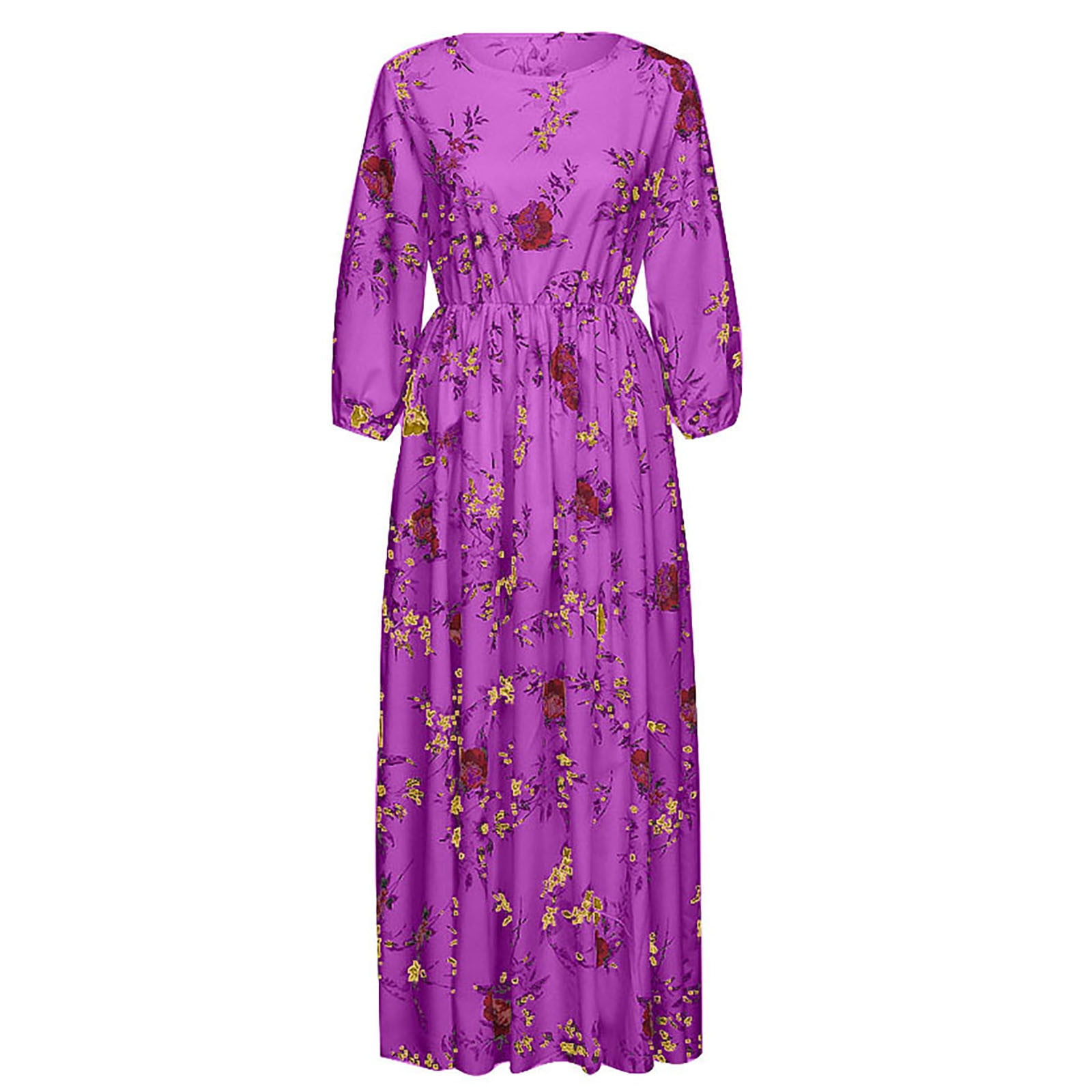 for Women 2024,Bohemian Floral Summer Dresses,Half Sleeve Casual Party