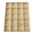 thumbnail image 1 of Sundries Storage Box Wooden Multi Grids Container for Desk Jewelry 20 grid, 1 of 8