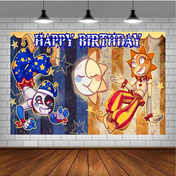 Sundrop boss Taspestry Wall Decor Birthday Banner Backdrop Background Party Supplies Post Fans