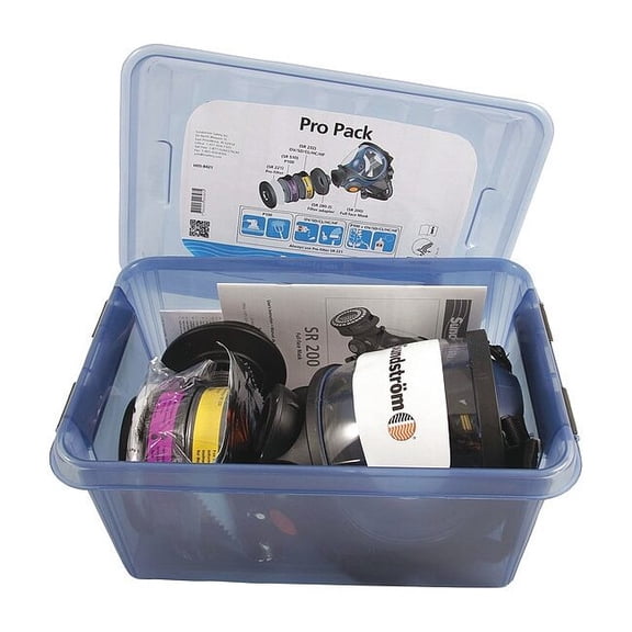 Sundstrom Safety Full Face Respirator Kit,M Pro Pack SR 200