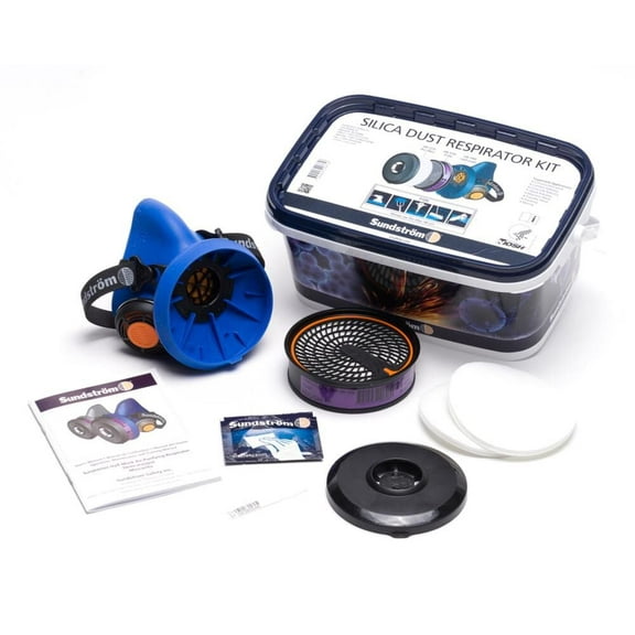 Sundstrom Safety Half Mask Air Purifying Respirator Silica Dust Kit - L/xl