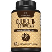Sunergetic Quercetin with Bromelain Supplements for Immune Support, 60 Count