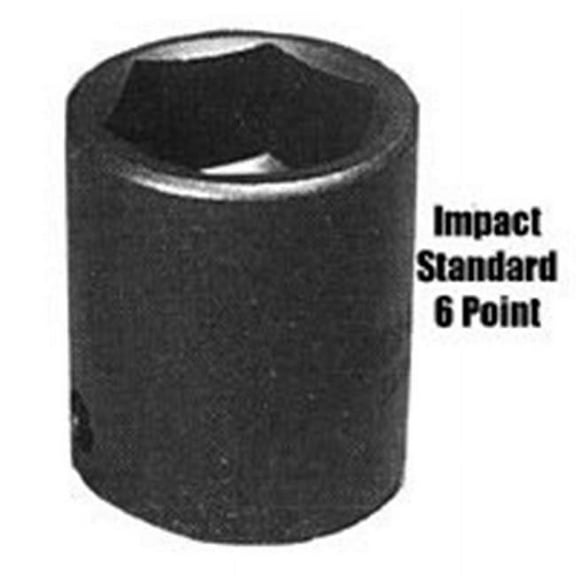Sunex  1/2 Inch Drive 6 Point Standard Impact Socket - 1-1/2 Inch