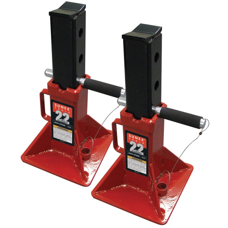 Sunex 1522 22 Ton Pin Type Jack Stands (Pair) - Walmart.com