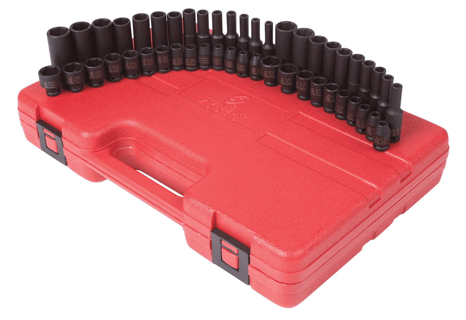 Sunex 1848 48-Piece 1/4" Drive, Impact Socket Master Set