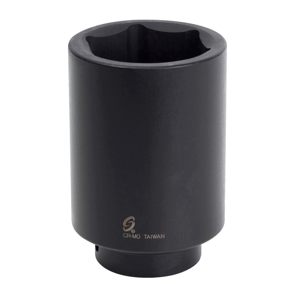 SUNEX Tools 254D Stecknuss 1-11/16 Zoll – 1/2" Antrieb, Cr-Mo-Stahl, Radius-Eck-Design, Für Schlagwerkzeuge