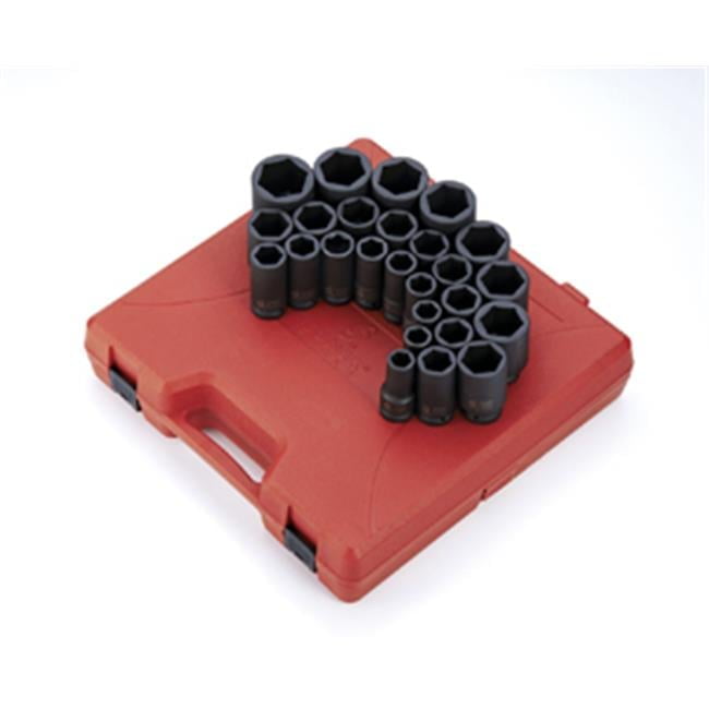 Sunex  26 Piece .75 In. Drive Metric Deep Impact Socket Set