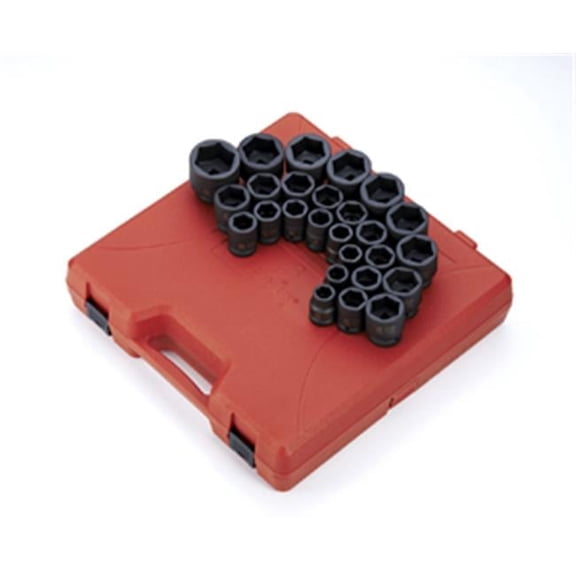 Sunex 26 Piece .75 In. Drive Metric Impact Socket Set