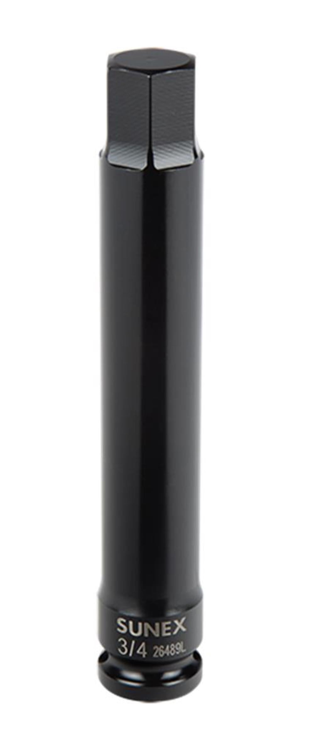 Sunex 26489 1/2" Drive 3/4" Hex Impact Socket – CR-MO Alloy Steel, Heavy Duty For Impact Wrenches