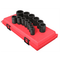 thumbnail image 1 of Sunex 2650 13pc 1/2" Dr 6-Point Standard Fractional SAE Impact Socket Set, 1 of 2