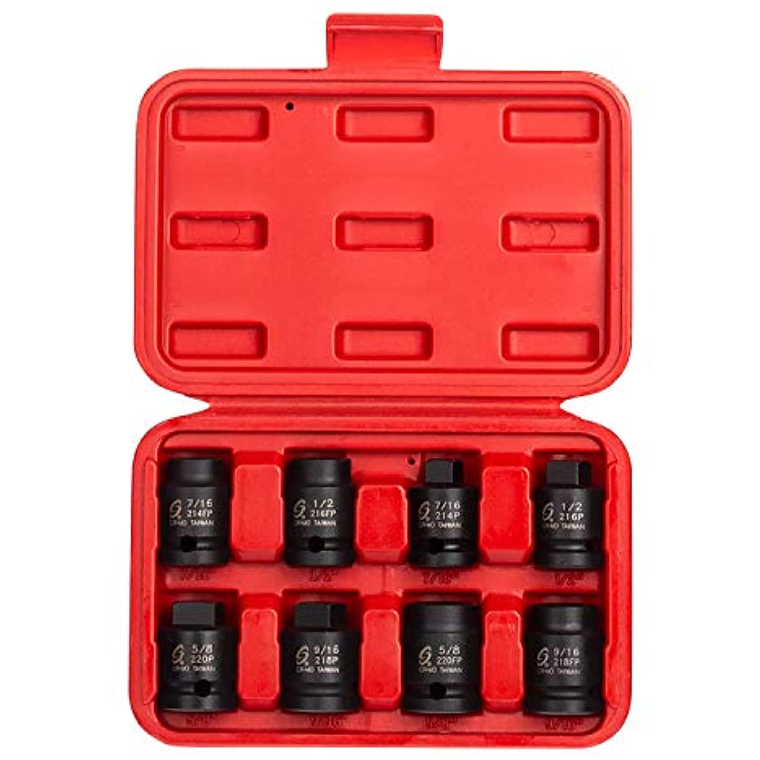 Sunex Tools 2841 - 8 Piece 1/2" Drive Pipe Plug Socket Set