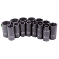 thumbnail image 1 of Sunex 3328 14-Piece 3/8" Drive Metric Mid-Depth Impact Socket Set, 1 of 4