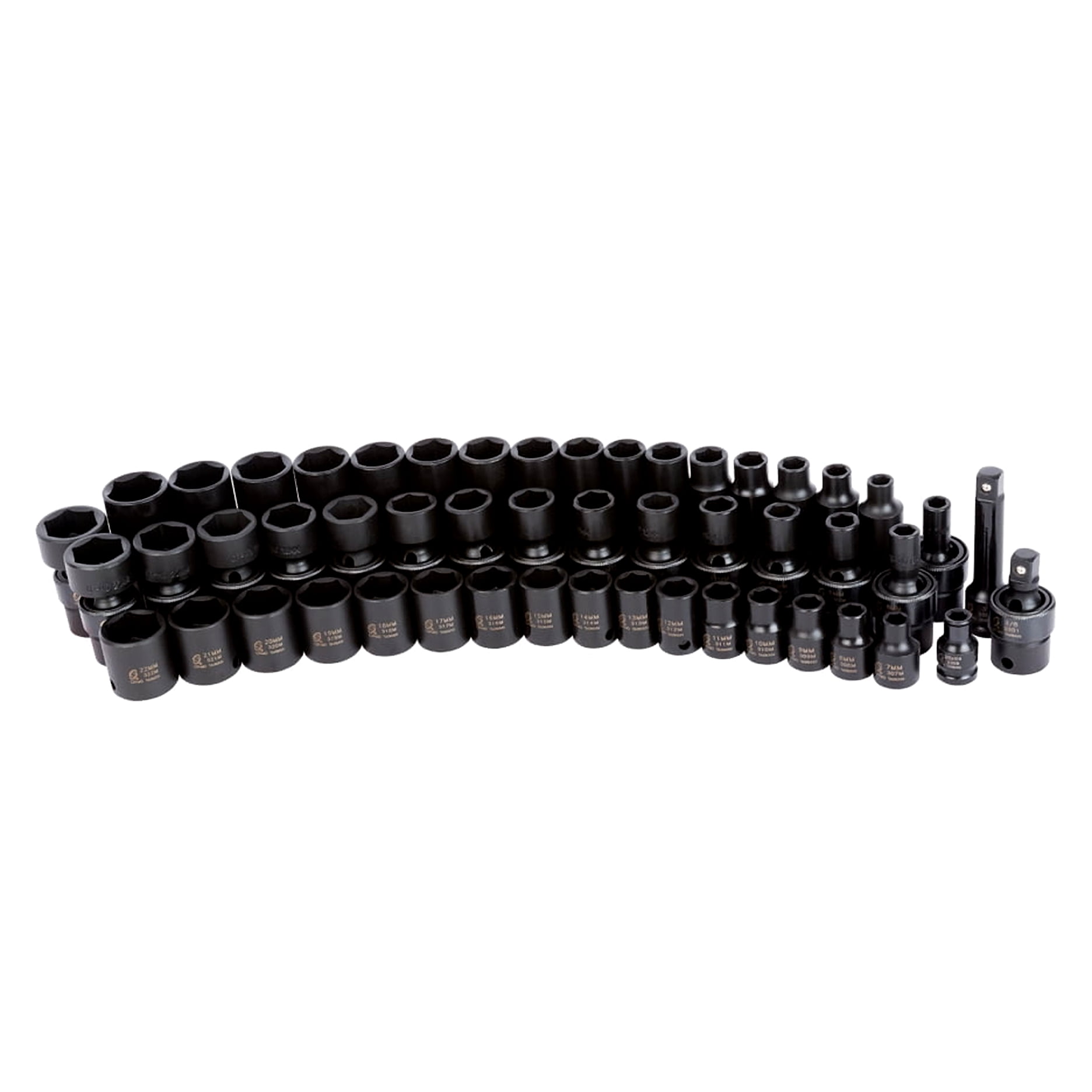 Sunex 3351 3/8" Drive 51 Piece Metric Impact Socket Set