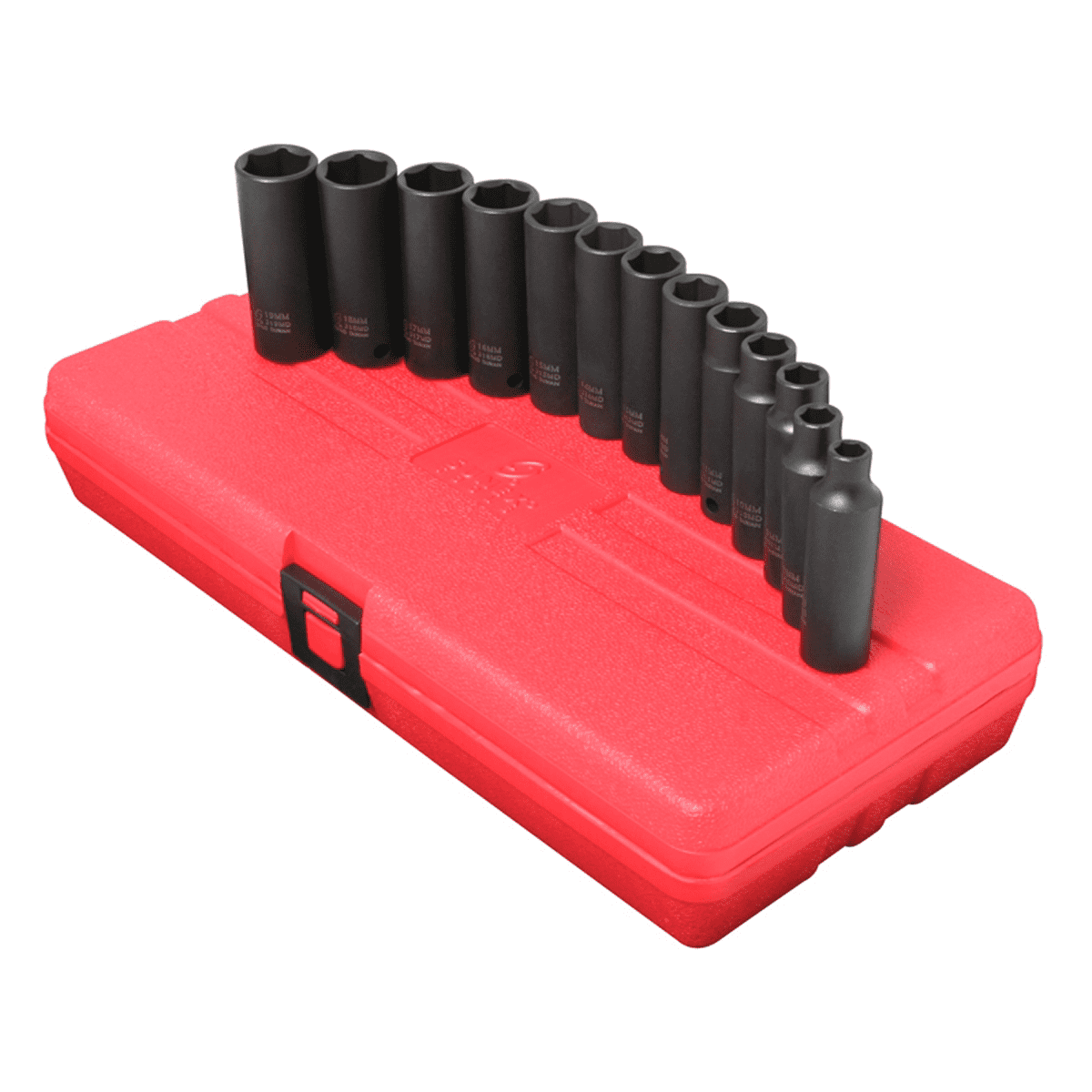 Sunex 3359 13-Piece 3/8" Drive 6-Point Deep Metric Impact Socket Set